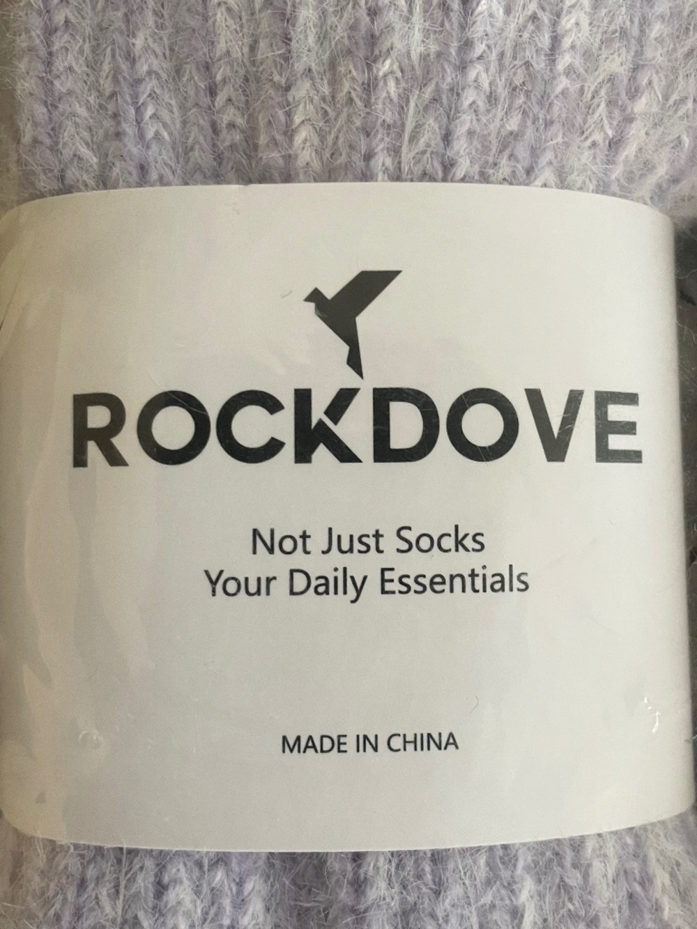 NWT RockDove Cozy Knit Socks 3-Pack Comfy "Cashmere-feel" Ivory Gray Lavender - Picture 2 of 5